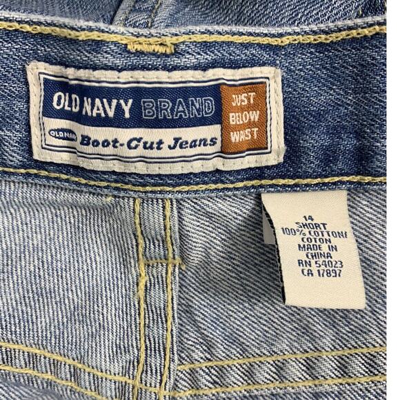 Old Navy Jeans Womens 14 Short Bootcut Light Wash Denim Just Below Waist - Picture 3 of 9